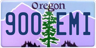 OR license plate 900EMI