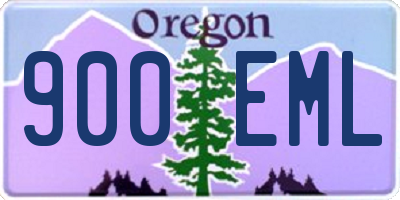 OR license plate 900EML