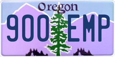 OR license plate 900EMP