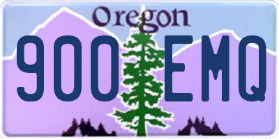 OR license plate 900EMQ
