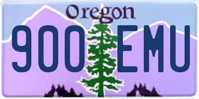 OR license plate 900EMU