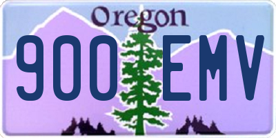 OR license plate 900EMV