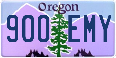 OR license plate 900EMY