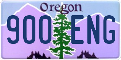 OR license plate 900ENG