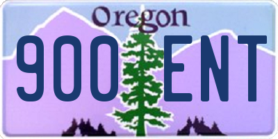 OR license plate 900ENT