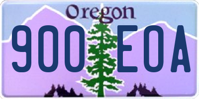 OR license plate 900EOA