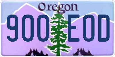 OR license plate 900EOD