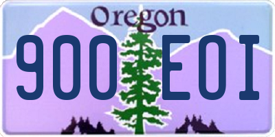 OR license plate 900EOI