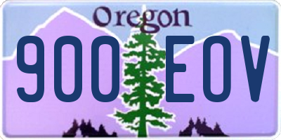 OR license plate 900EOV