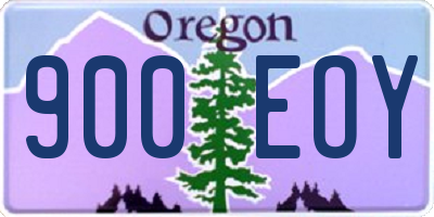 OR license plate 900EOY