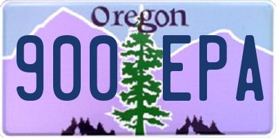 OR license plate 900EPA