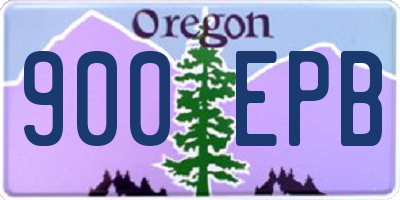 OR license plate 900EPB