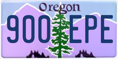 OR license plate 900EPE