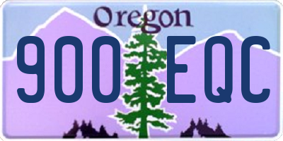 OR license plate 900EQC