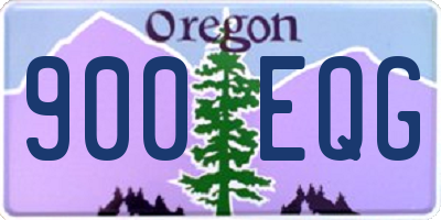 OR license plate 900EQG
