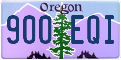 OR license plate 900EQI