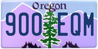 OR license plate 900EQM