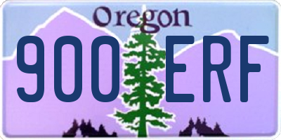 OR license plate 900ERF