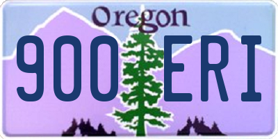 OR license plate 900ERI
