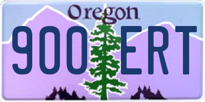 OR license plate 900ERT