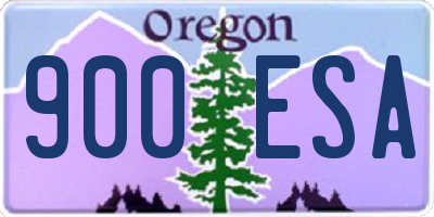 OR license plate 900ESA