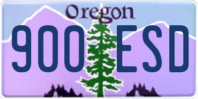 OR license plate 900ESD