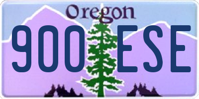 OR license plate 900ESE