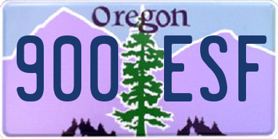 OR license plate 900ESF