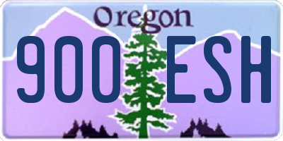 OR license plate 900ESH
