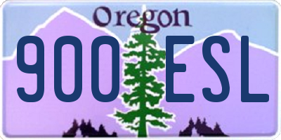 OR license plate 900ESL