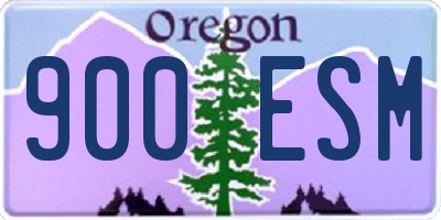 OR license plate 900ESM