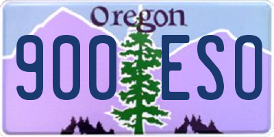 OR license plate 900ESO
