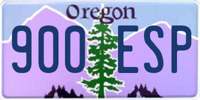 OR license plate 900ESP