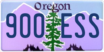 OR license plate 900ESS