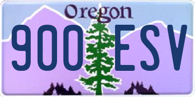 OR license plate 900ESV
