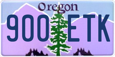 OR license plate 900ETK