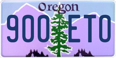 OR license plate 900ETO