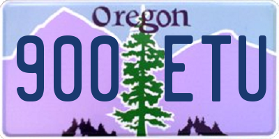 OR license plate 900ETU