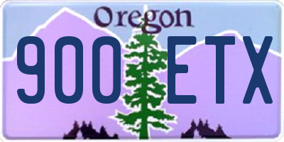 OR license plate 900ETX