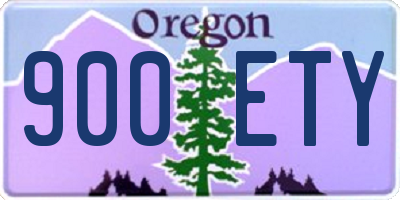 OR license plate 900ETY