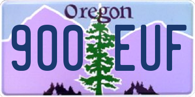 OR license plate 900EUF