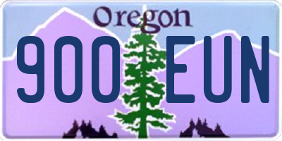 OR license plate 900EUN