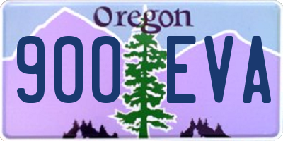 OR license plate 900EVA