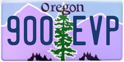 OR license plate 900EVP