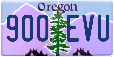 OR license plate 900EVU