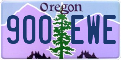 OR license plate 900EWE