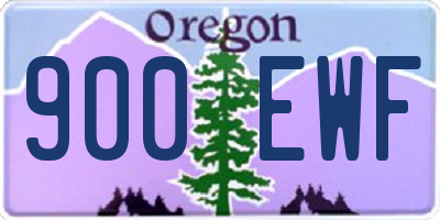 OR license plate 900EWF
