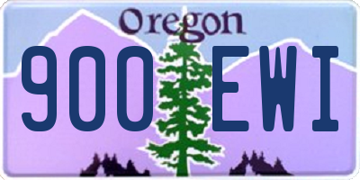 OR license plate 900EWI