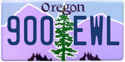 OR license plate 900EWL