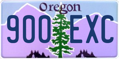 OR license plate 900EXC